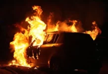 Car fire damages vehicle in Paphos car fire