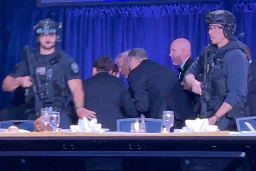 Trump rushed off stage after shots fired at White House event ...
